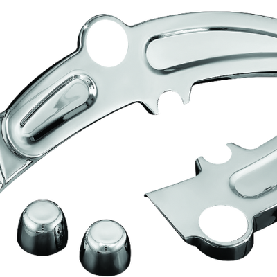 Kuryakyn Boomerang Frame Covers 08-17 Softails Chrome
