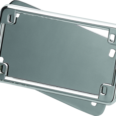 Kuryakyn License Frame & Backing Plate Set 4in X 7in Chrome