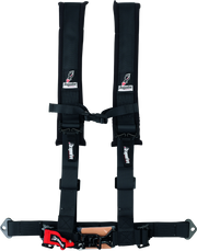 DragonFire Racing Harness- H-Style- 4-Point- 2in Buckle- Black