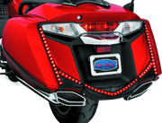 Kuryakyn L.E.D. Rear Fender Tip 12-17 GL1800 Gloss Black Smoke Lens