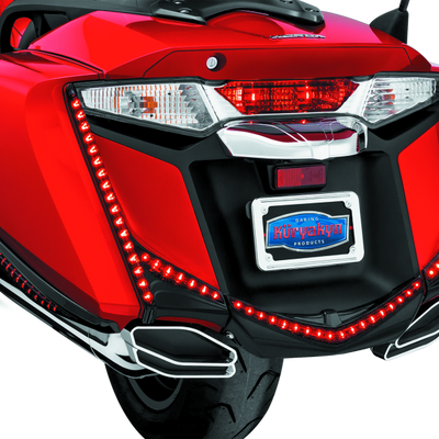 Kuryakyn L.E.D. Rear Fender Tip 12-17 GL1800 Gloss Black Smoke Lens