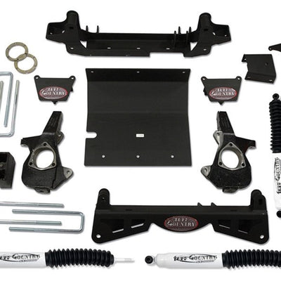Tuff Country 01-10 Chevy Silverado 2500HD 4x4 4in Lift Kit (w/3pc Sub Frame SX8000 Shocks)
