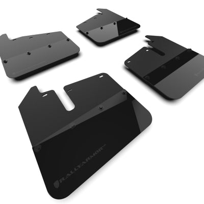 Rally Armor 20-26 GMC Sierra 2500/3500 HD Denali Black Mud Flap w/Metallic Black Logo