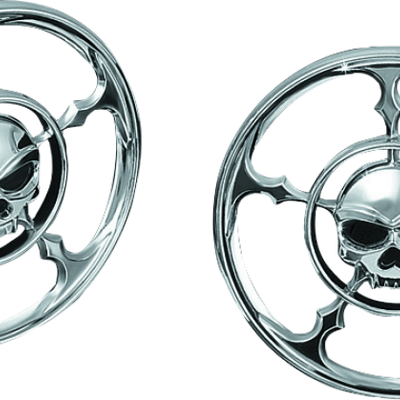 Kuryakyn Zombie Speaker Grills Chrome