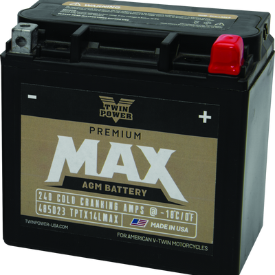 Twin Power GYZ-16HL Premium MAX Battery Replaces H-D 65958-04 Made in USA 240 CCA