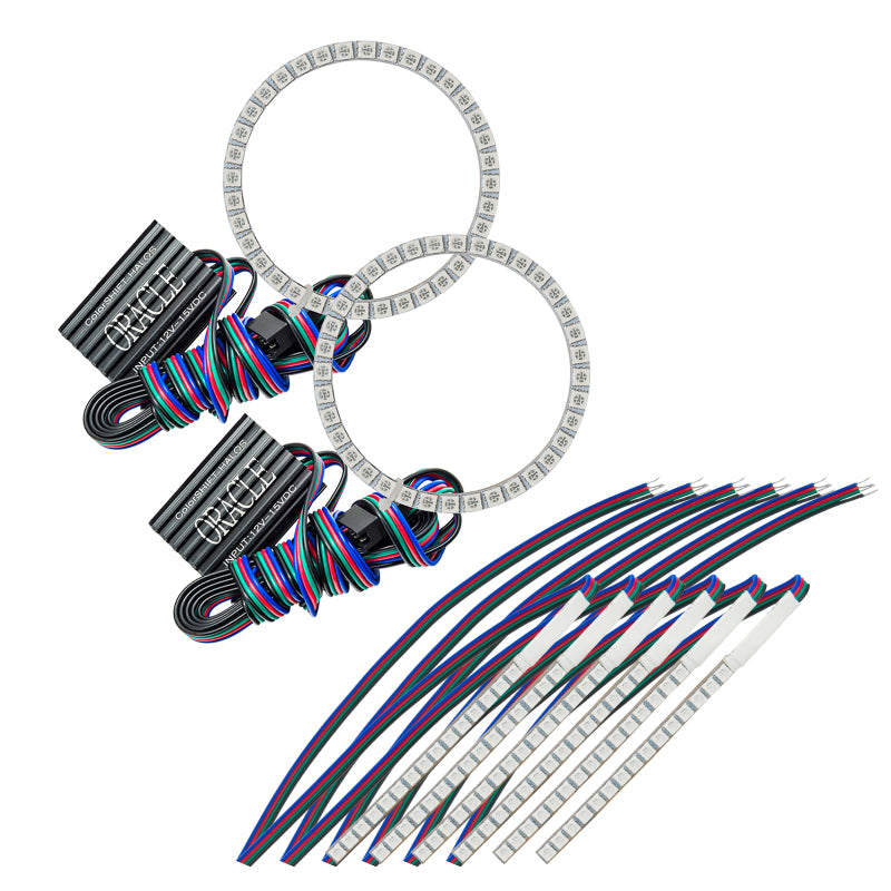 Oracle 15-17 Ford Mustang V6/GT/Shelby DRL w/ Halo Kit - ColorSHIFT w/o Controller
