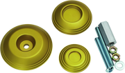 Kuryakyn Lodestar Rear Axle Sliders-BMW-Gold