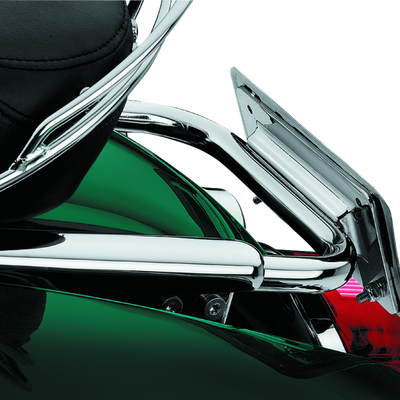 Kuryakyn Laydown License Plate Holder 97-08 Touring Chrome