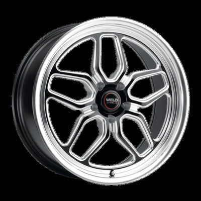 Weld S152 18X5 Laguna Drag 5X120.7 ET-10 BS2.60 Gloss Black MIL Dia 78.1