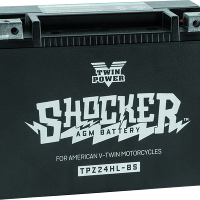 Twin Power YTX-24HL Shocker Battery Replaces H-D 66010-82A 410 CCA