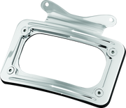 Kuryakyn Curved License Plate Mount Chrome