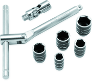 BikeMaster 1/4in Drive Compact Sliding and Folding T-Handle Set