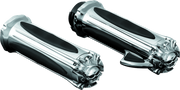 Kuryakyn Premium Zombie Grips With Throttle Boss Dual Cable Chrome