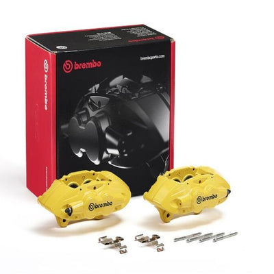 Brembo OE 16-21 BMW M2/17-18 M3/17-20 M4/14-16 M235i Hydraulic Front X-Style Brake Calipers - Yellow