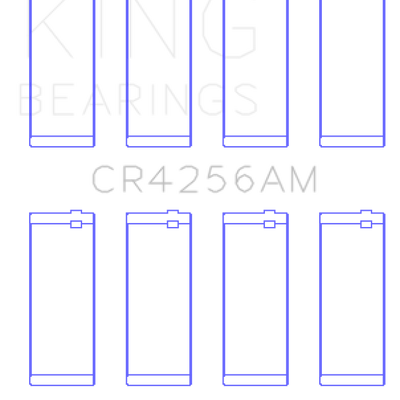 King Engine Bearings Dodge/Chrysler 148Ci Edz Srt 4 Turbo 2003-2009 (Size +1.0mm) Conrod Bearing Set