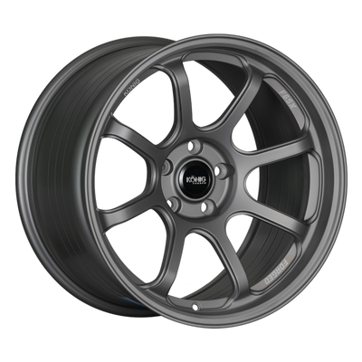 Konig Forged F6SX 18x10.5 5x114.3 ET25 Satin Grey Wheel (Knurled Bead)