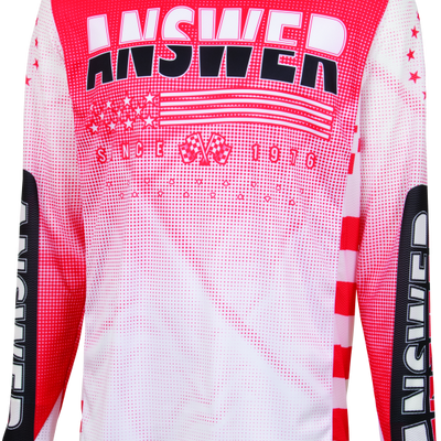 Answer A22.5 Elite Rev Jersey White/Red Youth - Small