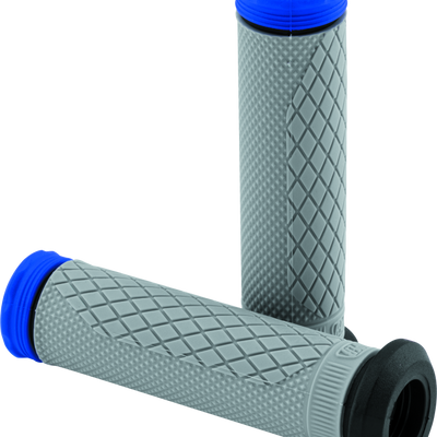 ProTaper Tri Density Full Diamond ATV Grips - Blue