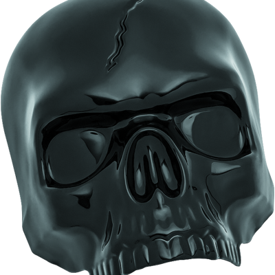 Kuryakyn Skull Horn Cover Black