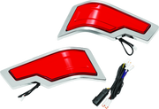 Kuryakyn Tracer Tour Pak Rear Lights Chrome Red Lens