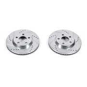 Power Stop 2005 Buick LeSabre Front Evolution Drilled & Slotted Rotors - Pair