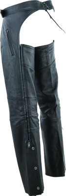 Kuryakyn Leather By River Road Longhaul Leather Chaps Black - Large