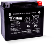 Yuasa YTX20HL Maintenance Free AGM 12-Volt Battery