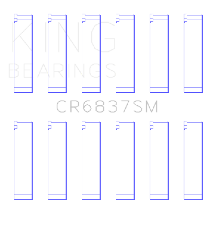 King Engine Bearings Acura J30A/J32A/J35A/J35Z (Size +0.25) Performance Coated Rod Bearing Set