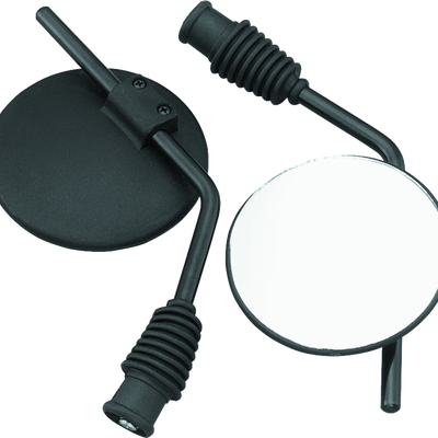 BikeMaster Universal Enduro Mirror 10mm - Each -Black