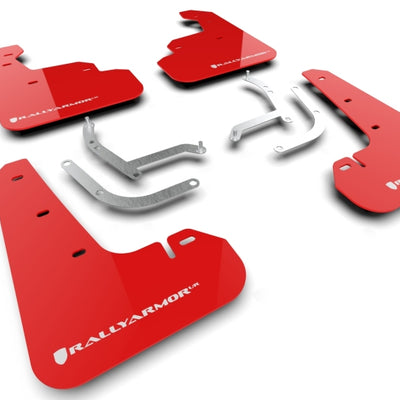Rally Armor 24-25 Subaru Impreza Red UR Mud Flap w/ White Logo