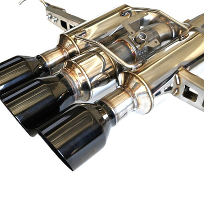 Invidia 22+ HONDA CIVIC TYPE-R FL5 R400 SINGLE LAYER BLACK TIP CAT-BACK (NON POLISH PIPE)