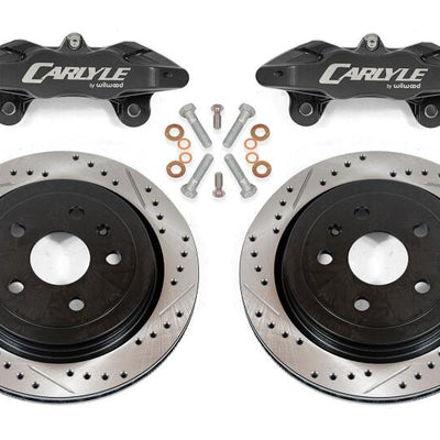 BMR Suspension 08-09 Pontiac GT Brake Kit for 15in Conversion Drilled & Slotted Rotors - Black