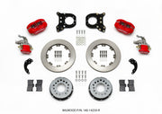 Wilwood Forged Dynalite P/S Rear Kit w/MC4 P-Brake Red Chev 12 Bolt w/Clip Elimin-Staggered