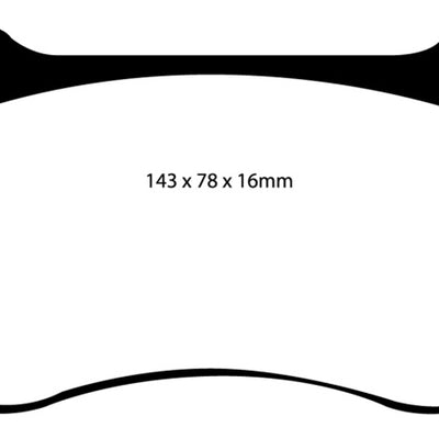 EBC 05-10 Chrysler 300C 6.1 SRT8 Redstuff Front Brake Pads