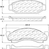 StopTech Performance 72-74 Ford Gran Torino / Ranchero / Thunderbird Front Brake Pads