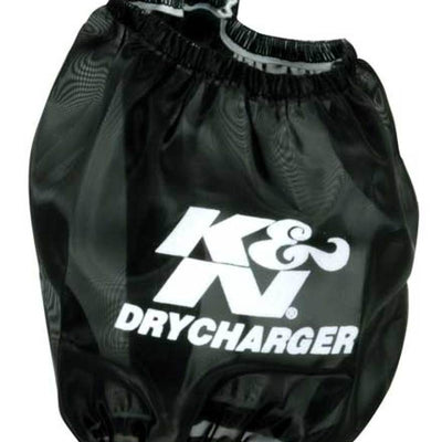 K&N Drycharger Air Filter Wrap-Round Tapered Black 4.75in Base ID x 4.5in Top ID x 4.75in H