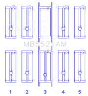 King Engine Bearings Chrysler 2.2L Main Bearing Set