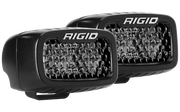 Rigid Industries SR-M Series PRO Midnight Edition - Spot - Diffused - Pair
