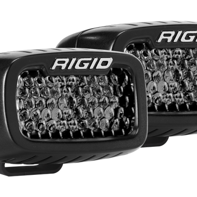 Rigid Industries SR-M Series PRO Midnight Edition - Spot - Diffused - Pair