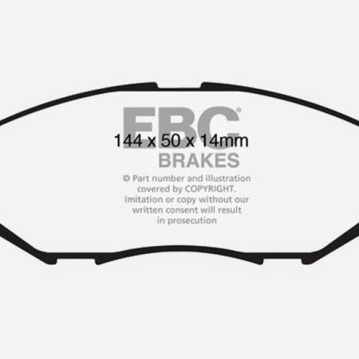 EBC 09-11 Nissan Versa 1.6 Ultimax2 Front Brake Pads