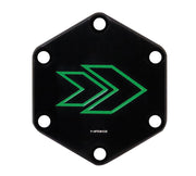 NRG Arrow Engraved Horn Delete Button- Green