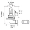 Hella HB3 9005 12V 100W Xenon White XB Bulb (Pair)