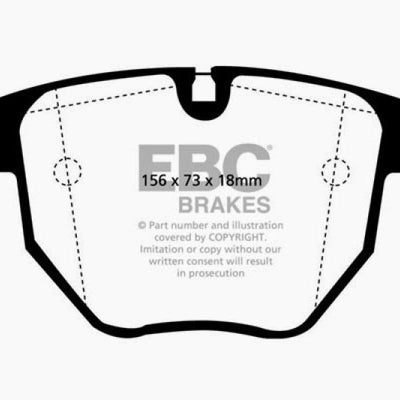 EBC 00-04 BMW M5 5.0 (E39) Bluestuff Front Brake Pads