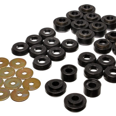 Energy Suspension Chevrolet 4 door Black Body Mounts (Recommended for Police/Taxi/Race)