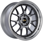 BBS LM-R 19x9.5 5x114.3 ET45 Diamond Black Center Diamond Cut Lip Wheel - 82mm PFS Required