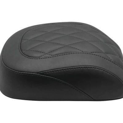 Mustang 18-21 Harley Breakout Wide Tripper Solo Passenger Seat Diamond Stitch  - Black