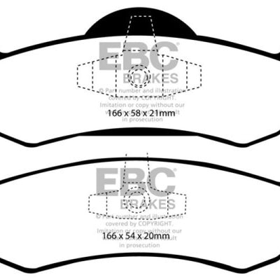 EBC 07-09 Ford Expedition 5.4 2WD Greenstuff Rear Brake Pads