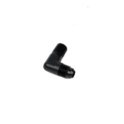 Aeromotive Fitting Elbow 1/4in-MNPT to AN-06 90-Deg Black