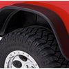 Bushwacker 87-95 Jeep Wrangler Flat Style Flares 2pc Excludes Renegade - Black