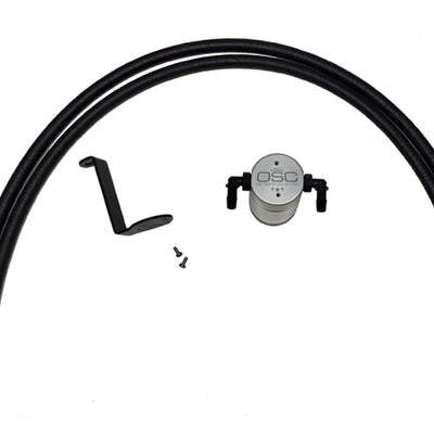 J&L 2005-2019 Nissan Frontier 4L Oil Separator 3.0 - Clear Anodized